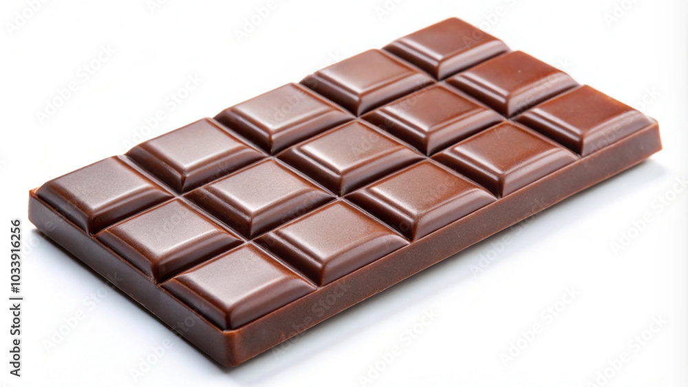 Delicious Dark Chocolate Bar Isolated on White Delicious Dark Chocolate Bar Isolated on White