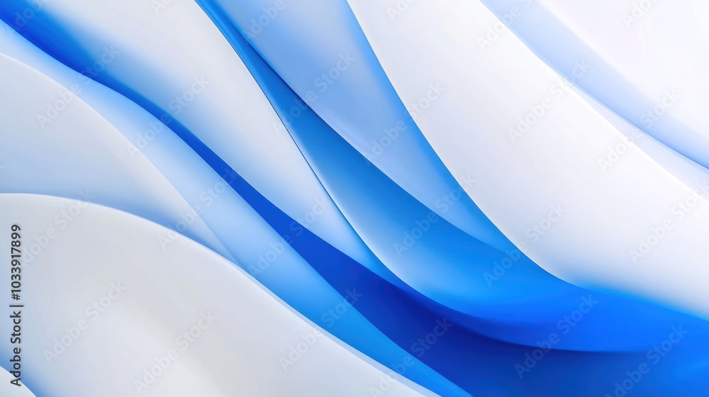 Abstract Blue and White Swirls Abstract Blue and White Swirls