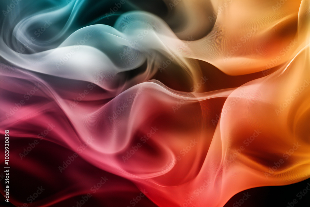 Colorful Abstract Waves in Motion Colorful Abstract Waves in Motion