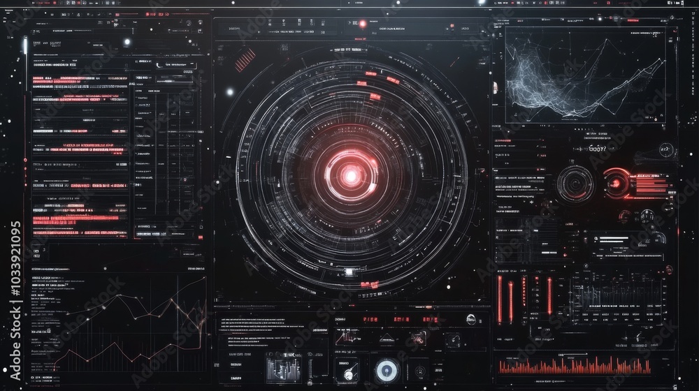 Futuristic Data Interface Futuristic Data Interface