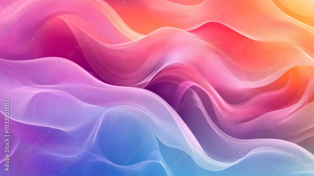 Obraz premium Abstract colorful vector background, color wave for design brochure, website, flyer.