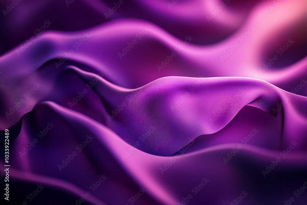 Fototapeta premium Flowing Purple Fabric Texture