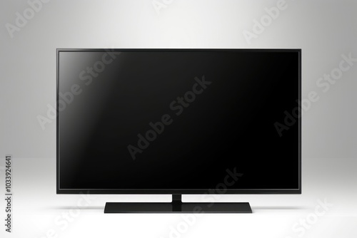 LED TV screen television black.