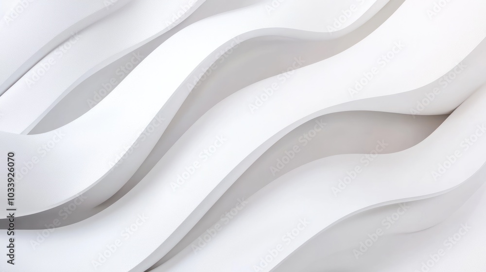 Abstract White Wavy Design Abstract White Wavy Design
