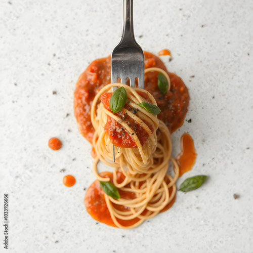spaghetti with tomato sauce