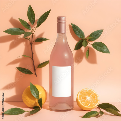 bottle and lemon