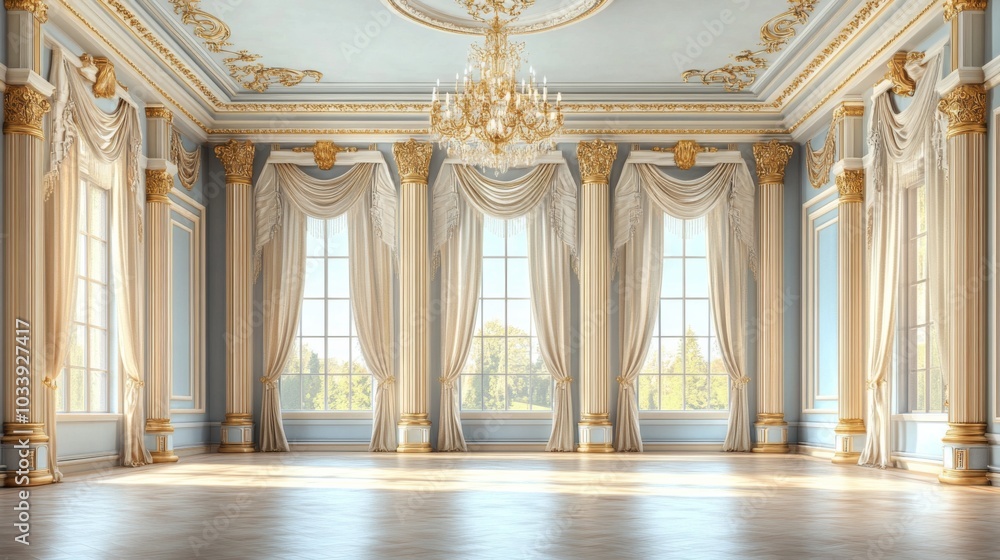 Fototapeta premium Opulent Ballroom Interior