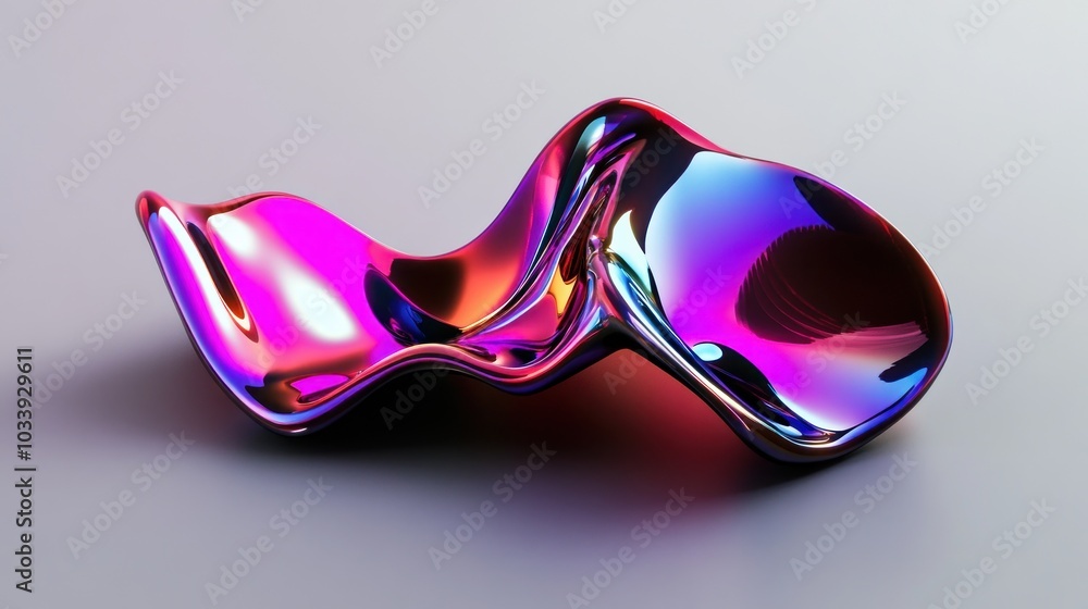 Abstract 3D Shiny Object Abstract 3D Shiny Object