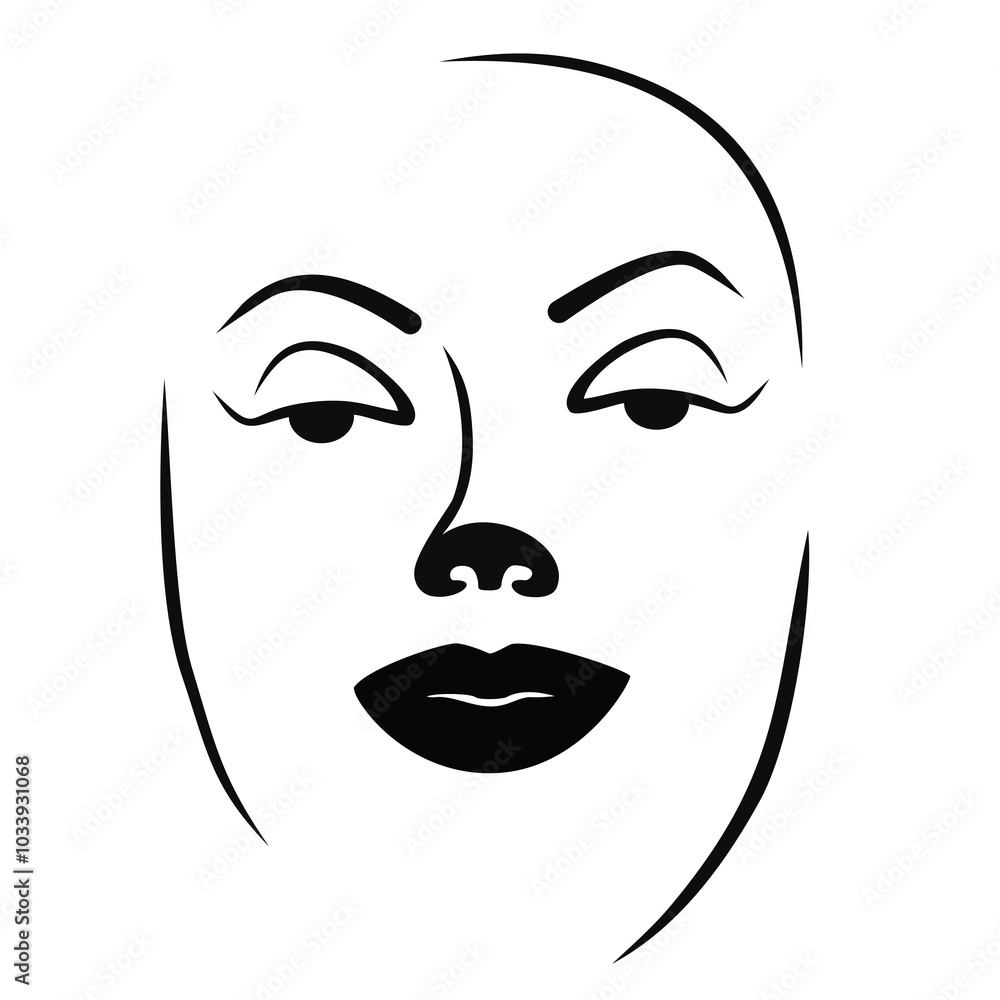 Sexy Girl Silhouette: Minimalistic Art with a Bold Edge Sexy Girl Silhouette: Minimalistic Art with a Bold Edge