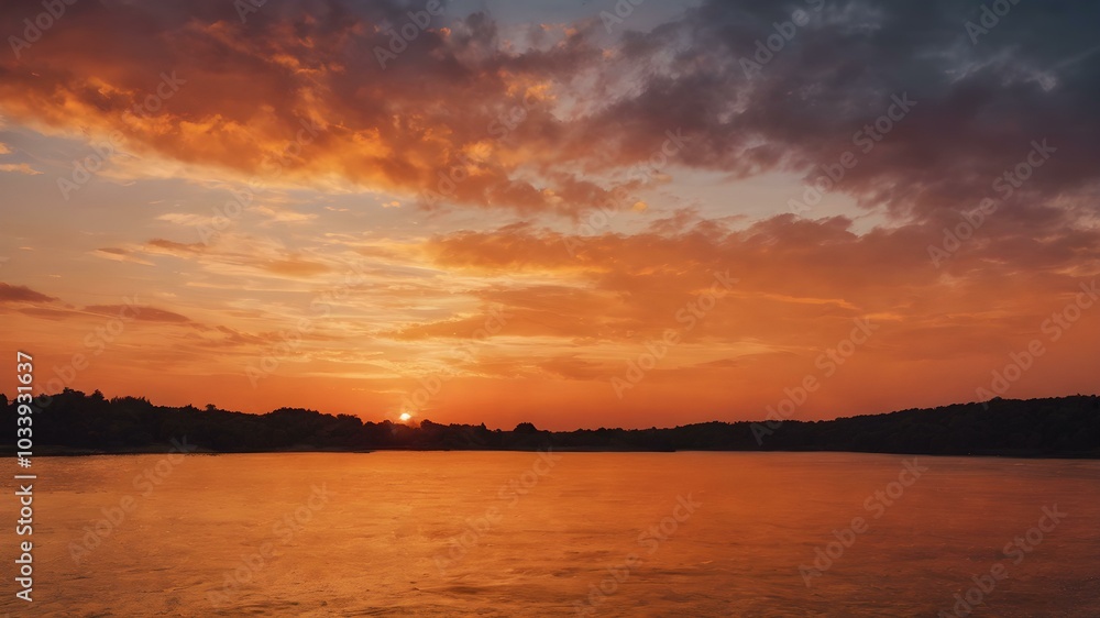 A bright sunset orange backdrop with a textured, painterly effect, capturing the warmth and intensity of a summer evening A bright sunset orange backdrop with a textured, painterly effect, capturing the warmth and intensity of a summer evening