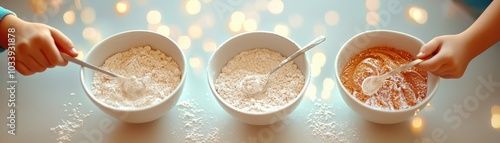 Delightful Moments: Kids Enjoying Fun with Flour and Sugar