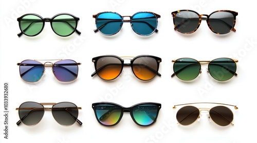 variety of sunglasses shown