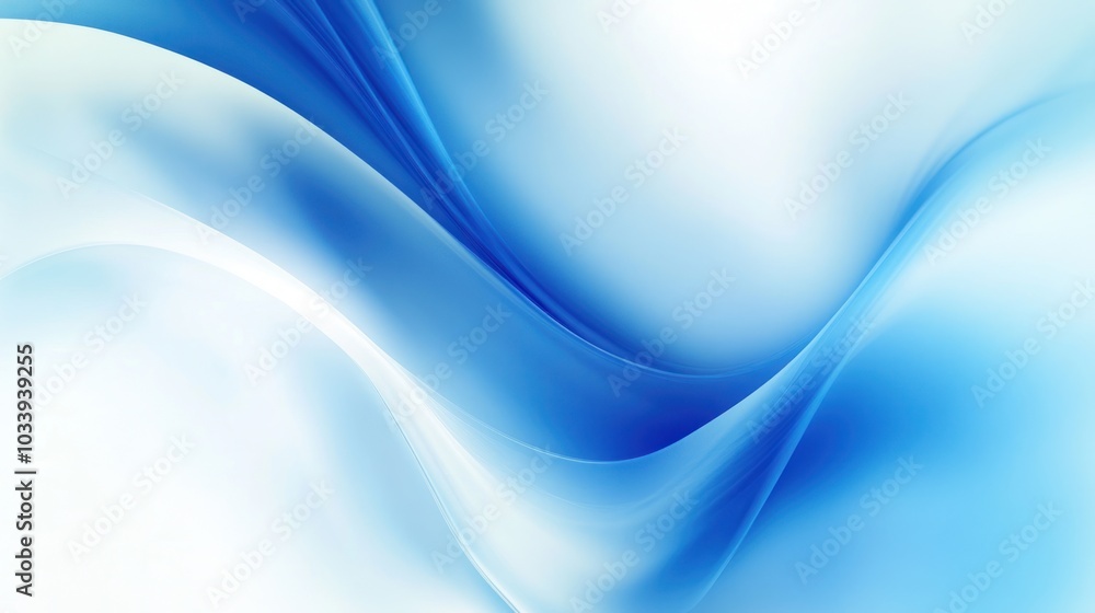 Fototapeta premium Abstract Blue Waves Background