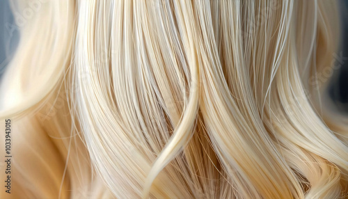 A close-up background featuring long blonde hair, showcasing its soft texture and vibrant color, perfect for beauty and fashion-themed designs.