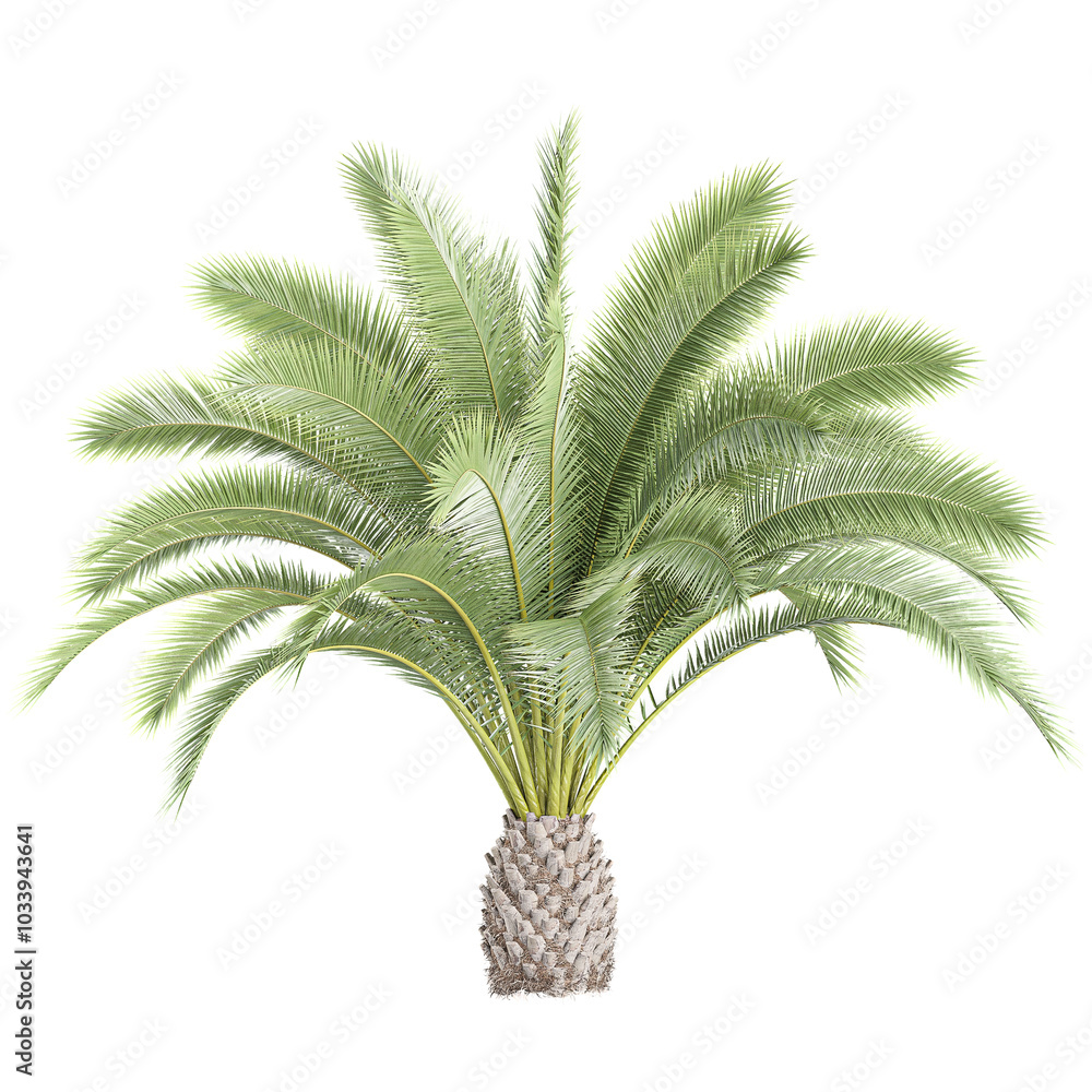 3d illustration of Canary Island date palm Plant isolated on transparent canvas 3d illustration of Canary Island date palm Plant isolated on transparent canvas