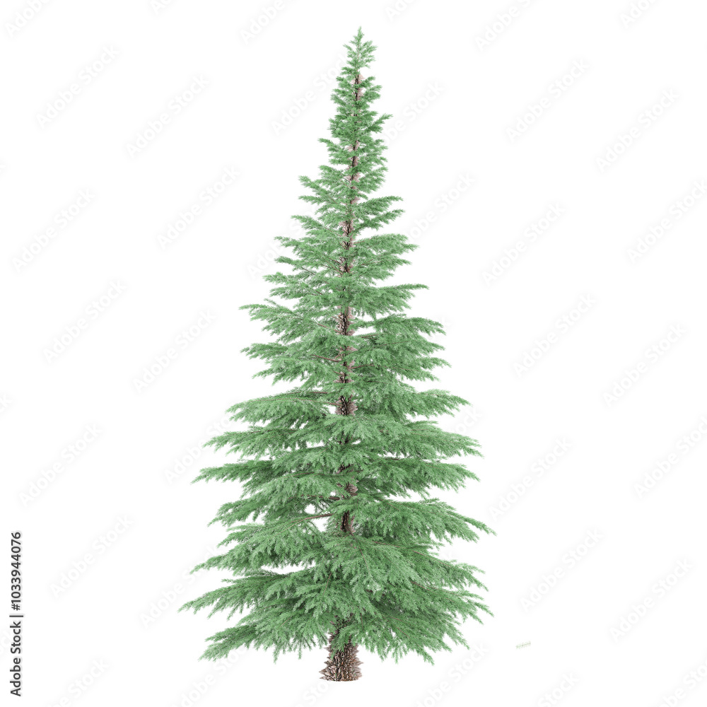 3d illustration of Fir tree isolated on transparent canvas 3d illustration of Fir tree isolated on transparent canvas