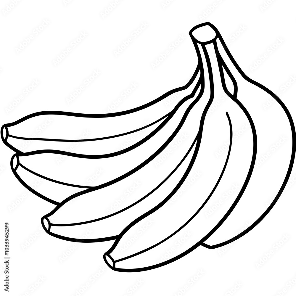 illustration of a banana isolated on white illustration of a banana isolated on white