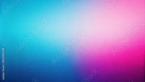 Abstract pink and blue gradient background with grainy texture