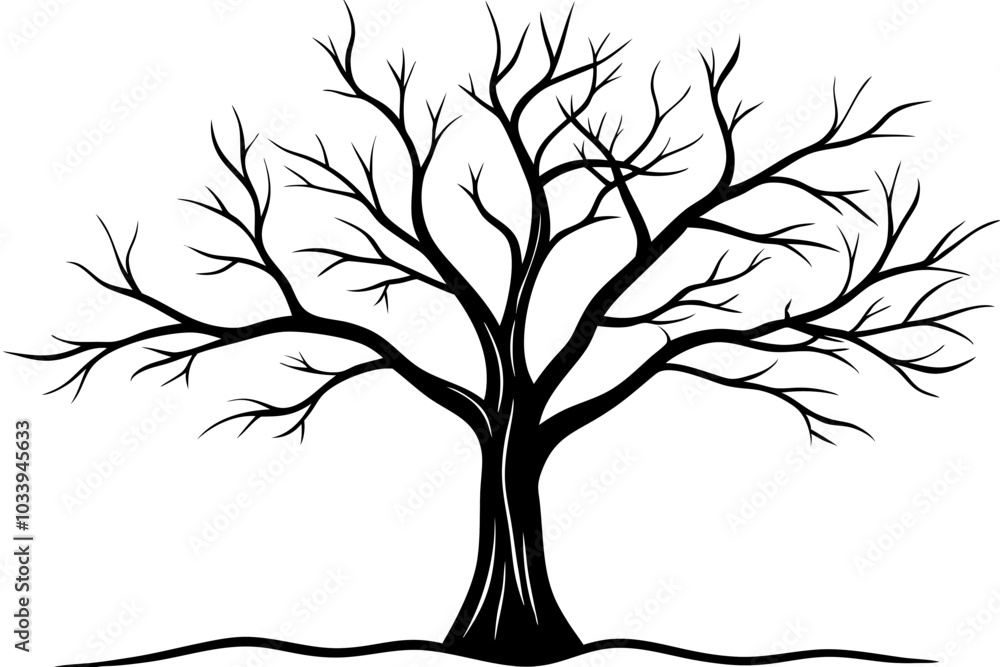Obraz premium silhouette of tree