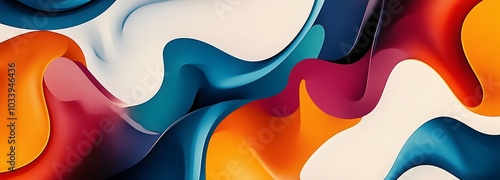 88. A playful abstract design with bold colors, inviting imagination photo