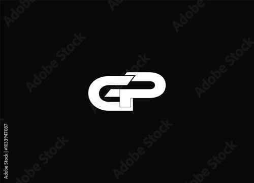 GP letter initial logo design and monogram logo