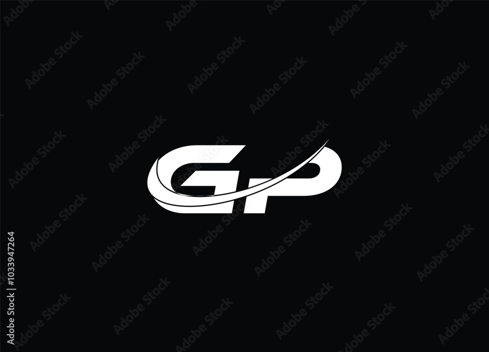 GP letter initial logo design and monogram logo GP letter initial logo design and monogram logo