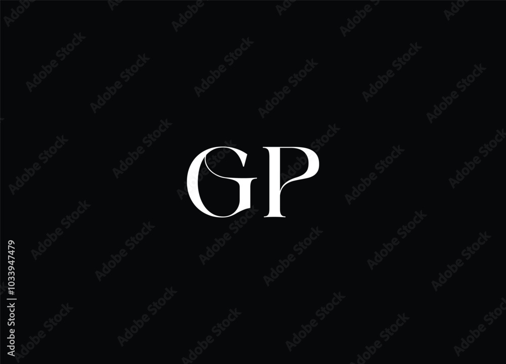 GP letter initial logo design and monogram logo GP letter initial logo design and monogram logo