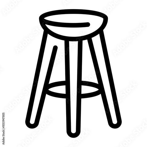 stool line icon