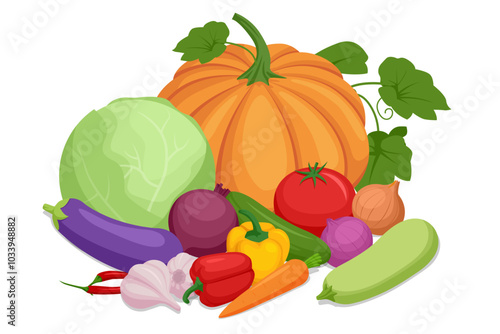 Isometric concept of healthy food, diet planning. This involves nutritious eating, personalized diet or nutrition plans from experts, and nutrition consulting. Vegetables Rich in vitamin C and fibre