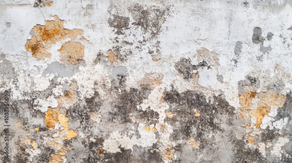 Textured Wall with Peeling Paint and Rust Marks Textured Wall with Peeling Paint and Rust Marks