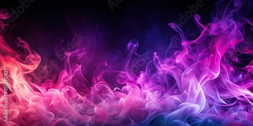 Abstract pink purple flames swirling smoke glowing sparks gradient background Medium Shot