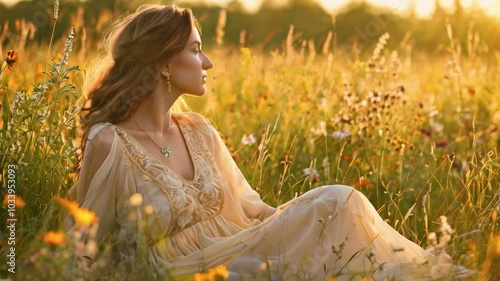 Woman in the Field photo