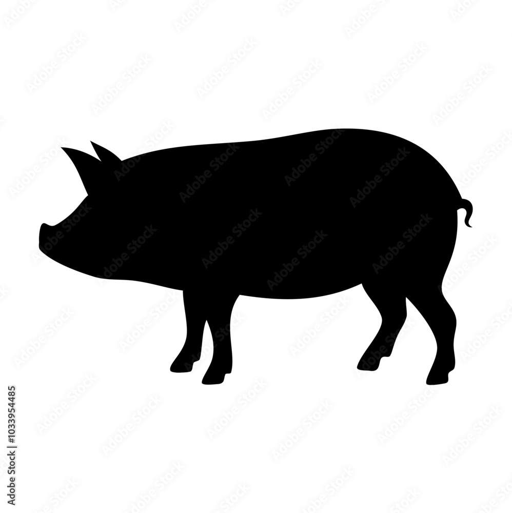 animal silhouette. Vector imageps animal silhouette. Vector imageps
