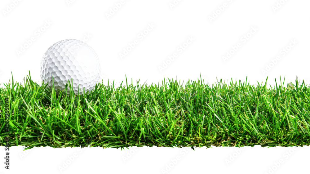 golf ball resting on lush green grass, symbolizing perfect day for golfing. vibrant grass enhances scene, inviting players to enjoy sport golf ball resting on lush green grass, symbolizing perfect day for golfing. vibrant grass enhances scene, inviting players to enjoy sport