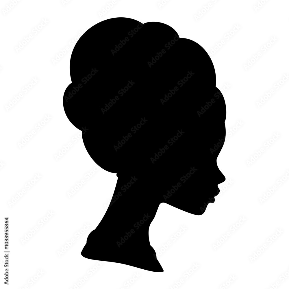 African woman silhouette. Vector image African woman silhouette. Vector image