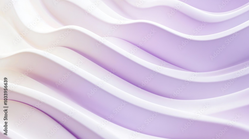 Obraz premium Abstract Purple and White Waves