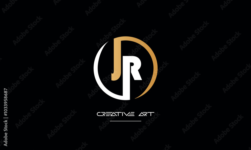 JR, RJ, J, R abstract letters logo monogram JR, RJ, J, R abstract letters logo monogram