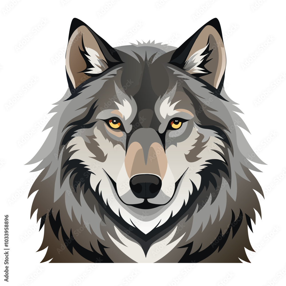 Naklejka premium wolf best vector design ai eps file download