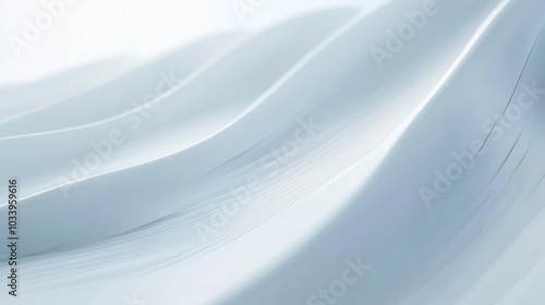 Abstract White Waves