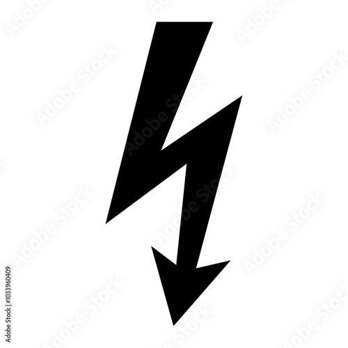 High voltage icon. Vector image