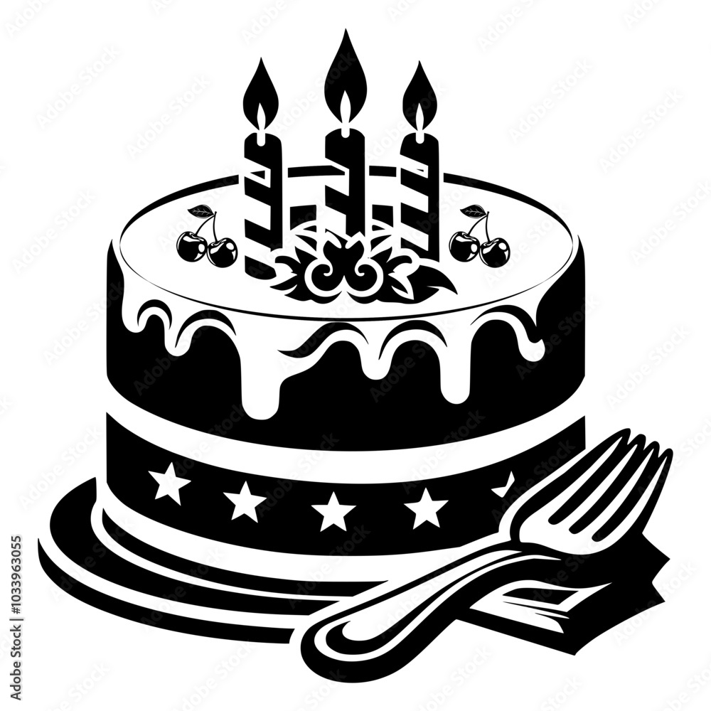 birthday cake with candles birthday cake with candles