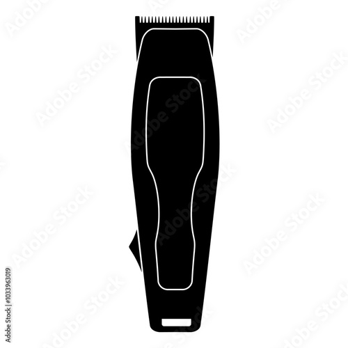 Electric razor modern shaver silhouette. Vector image