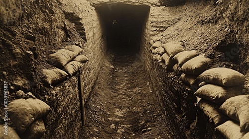 Trench Warfare in WWI photo