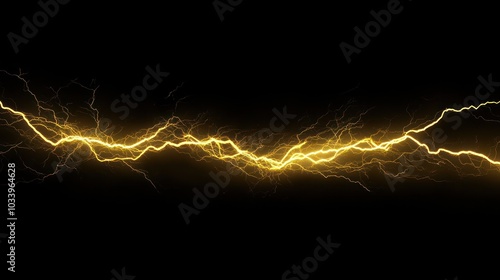 Golden Lightning Bolt