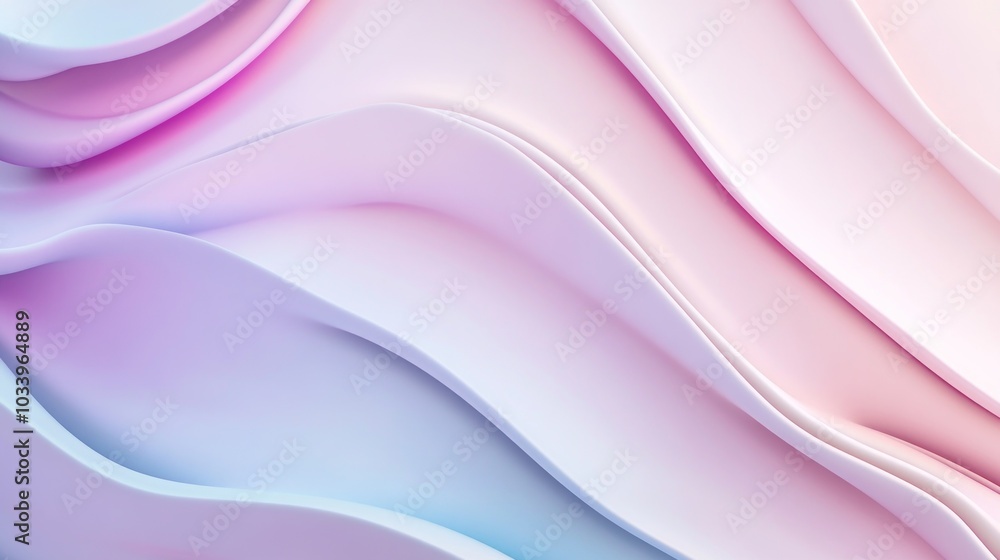 Obraz premium Abstract Pastel Curves