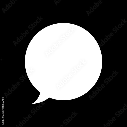 Speech bubble icon. Vector image