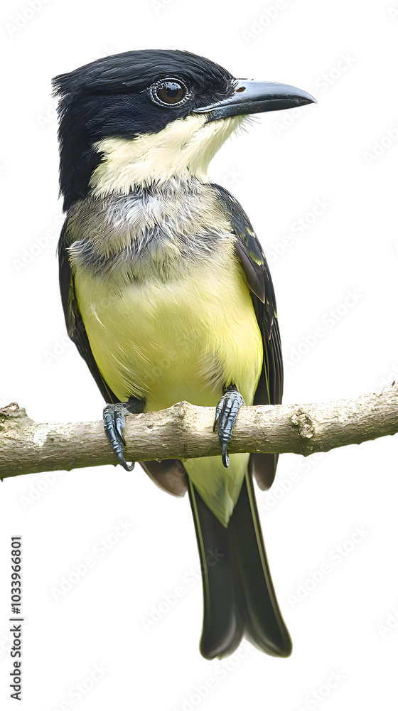 Fototapeta premium Green Backed Bird on Transparent Background PNG, Pattern Background, Wallpaper, Cover and Screen of Smartphone, PC, Laptop, Transparent PNG