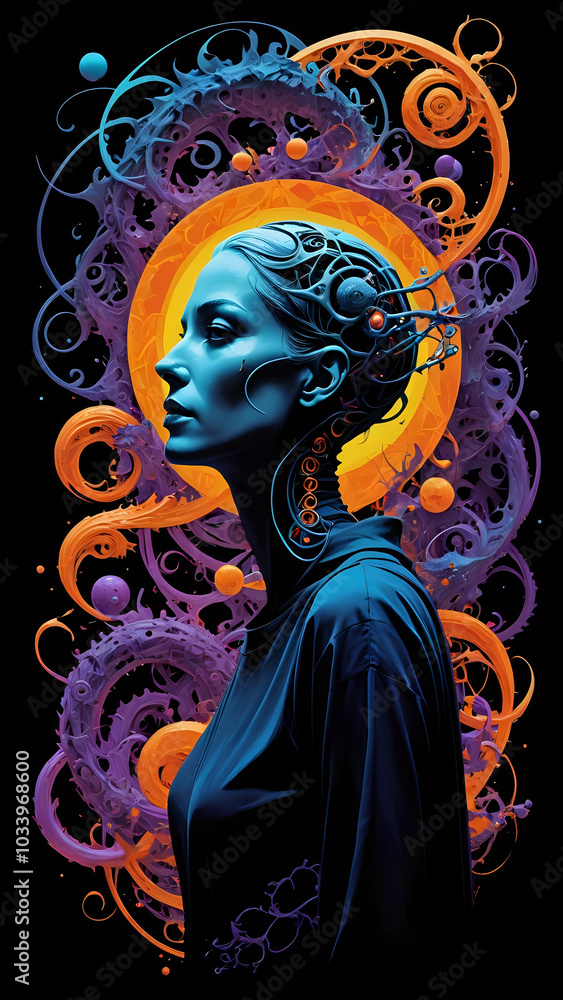 Abstraktion Der lässige Pinsel eines Genies psychedelische Fantasie 9х16. Hintergrund für das Design 1. Abstraktion Der lässige Pinsel eines Genies psychedelische Fantasie 9х16. Hintergrund für das Design 1.