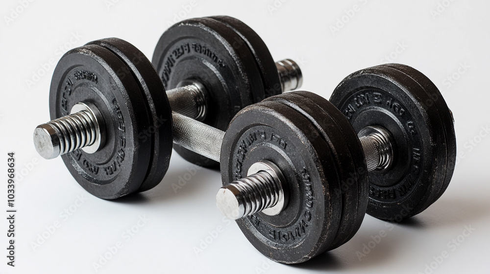 Black Cast Iron Dumbbell Weights For Fitness Exercise Workout Black Cast Iron Dumbbell Weights For Fitness Exercise Workout