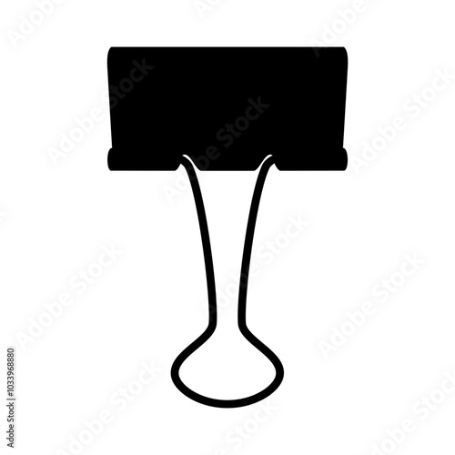 Binder clip icon. Vector image